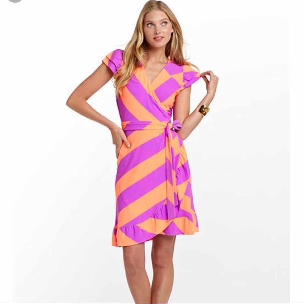 Lilly Pulitzer Adriel Ruffle Wrap Dress